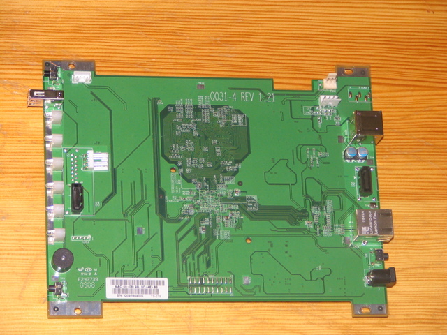 The TS-219 main board from the bottom